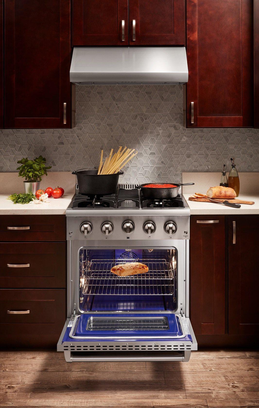 Thor Kitchen 30 in. 4.2 cu. ft. Professional Natural Gas Range in Stainless Steel HRG3080U I Luxury Appliances Direct