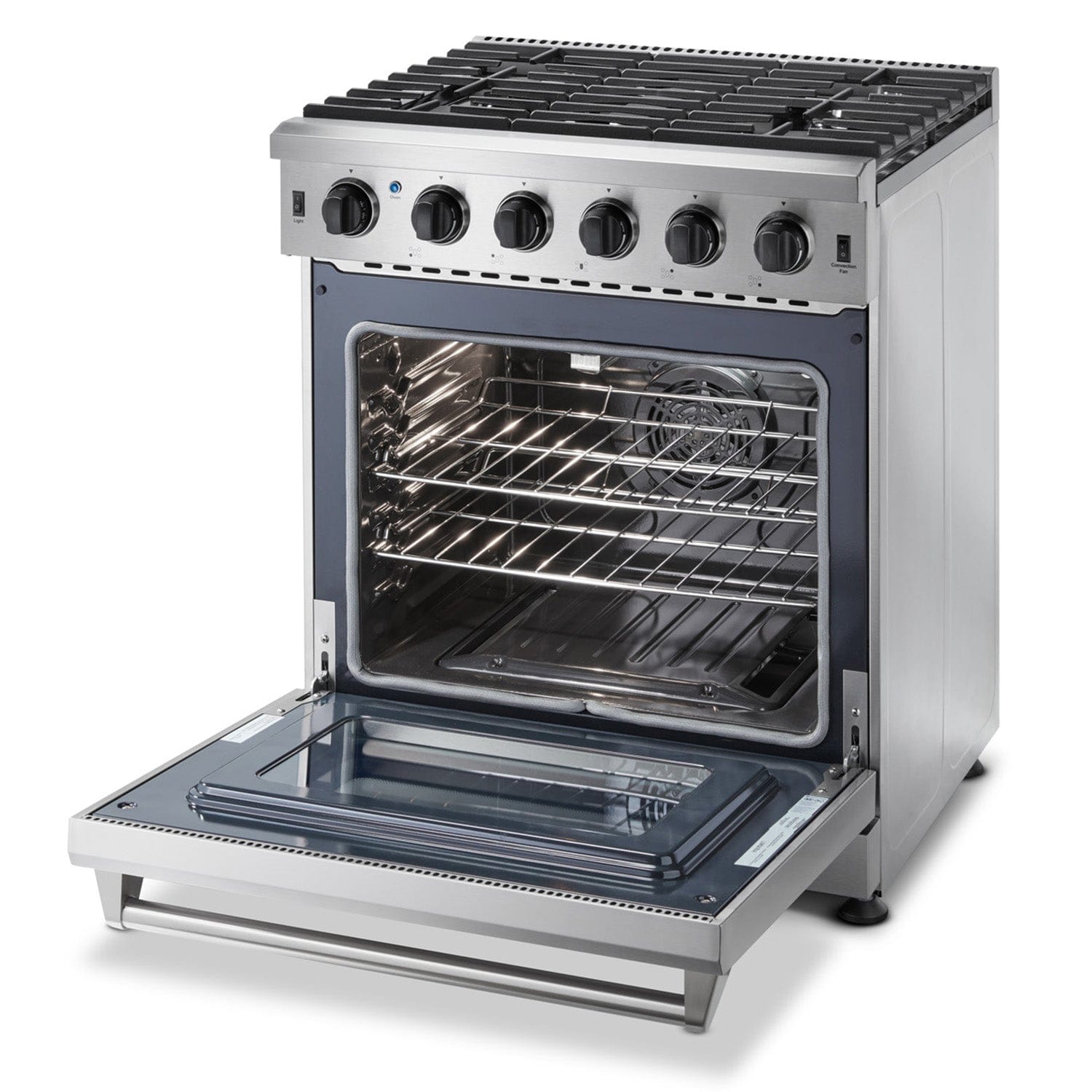 Thor Kitchen 30 in. 4.55 cu. ft. Professional Natural Gas Range in Stainless Steel LRG3001U I Luxury Appliances Direct