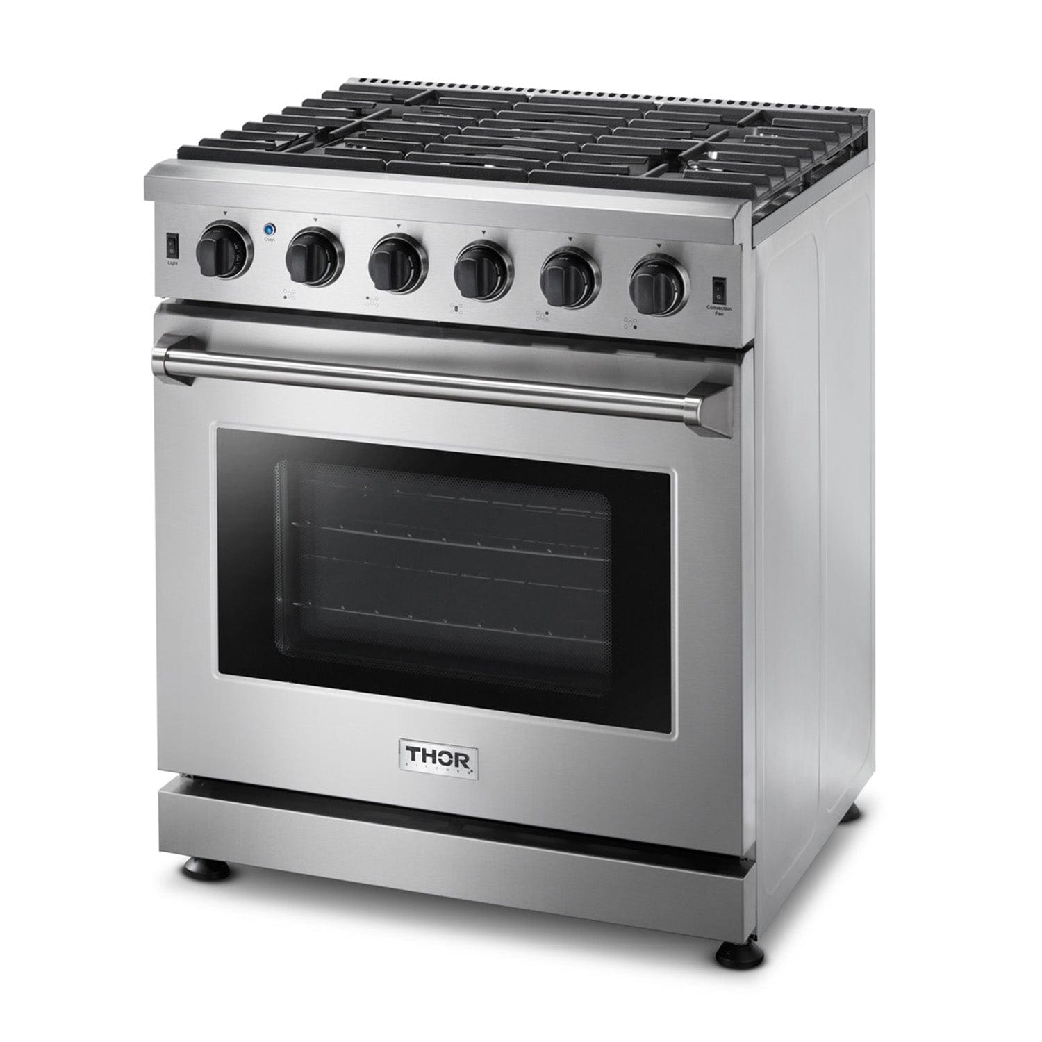 Thor Kitchen 30 in. 4.55 cu. ft. Professional Propane Gas Range in Stainless Steel LRG3001ULP I Luxury Appliances Direct