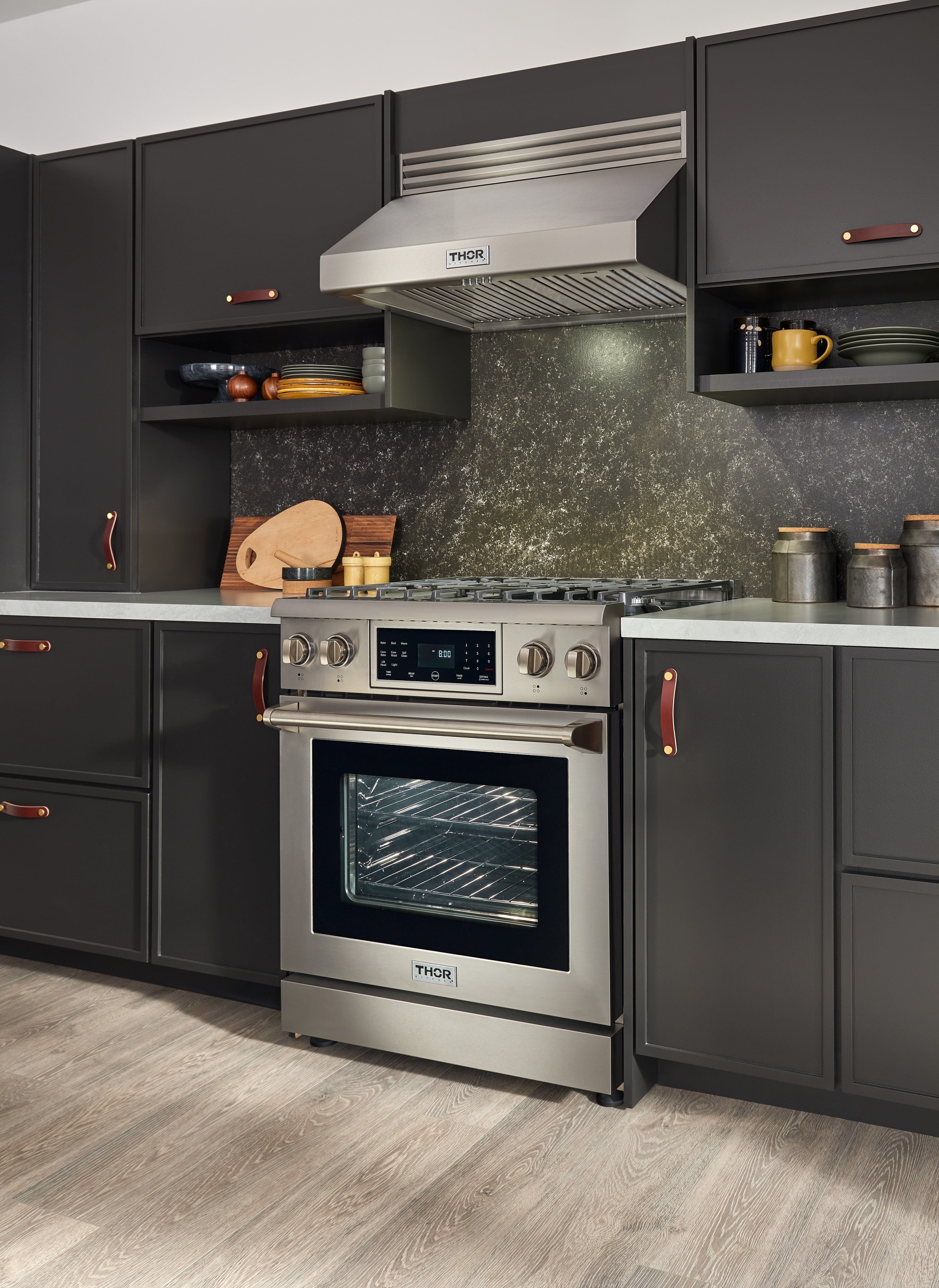Thor Kitchen 30 Inch Air Fry and Self-Clean Professional Electric Range TRE3001 I Luxury Appliances Direct