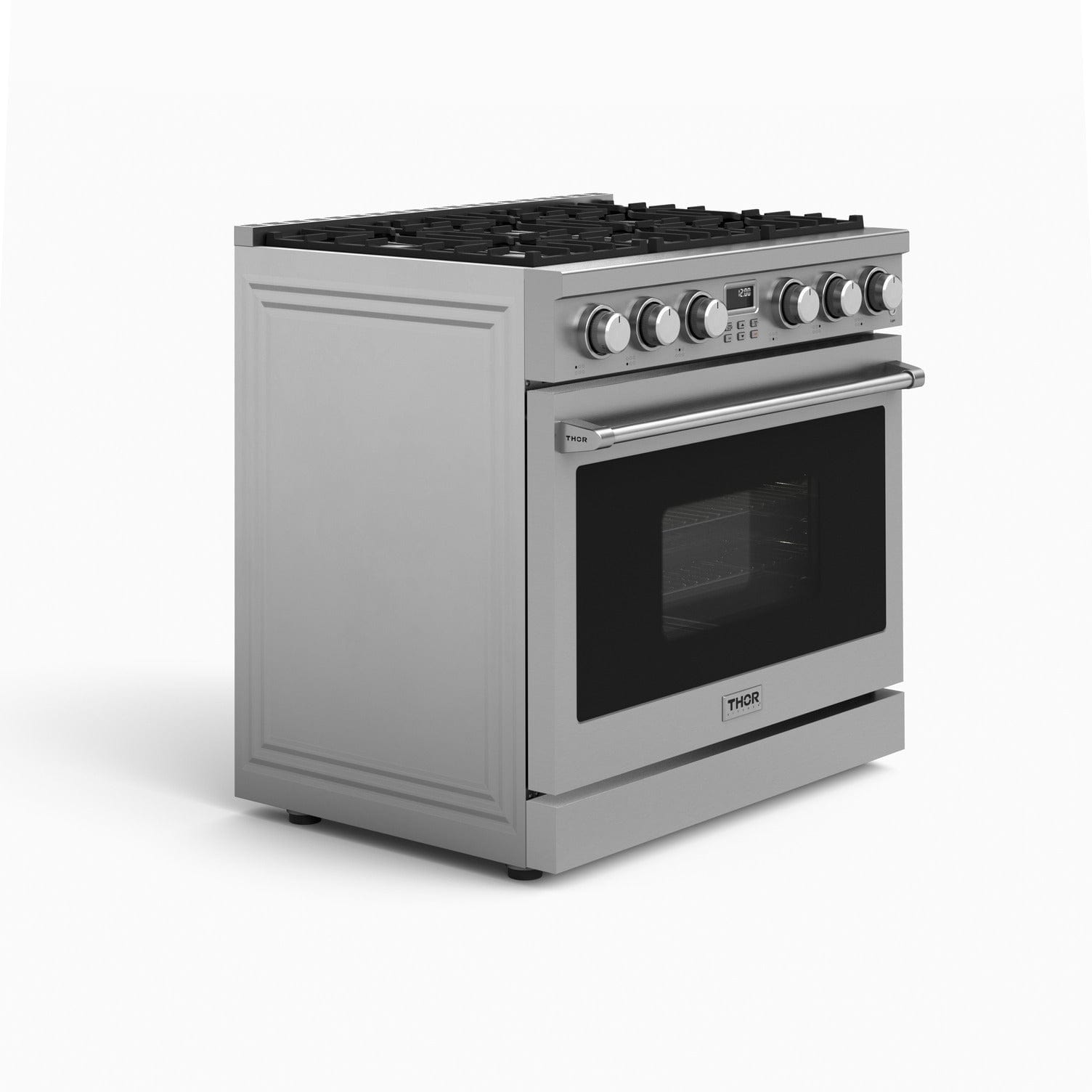 Thor Kitchen 36" Contemporary Professional Propane Gas Range ARG36LP I Luxury Appliances Direct