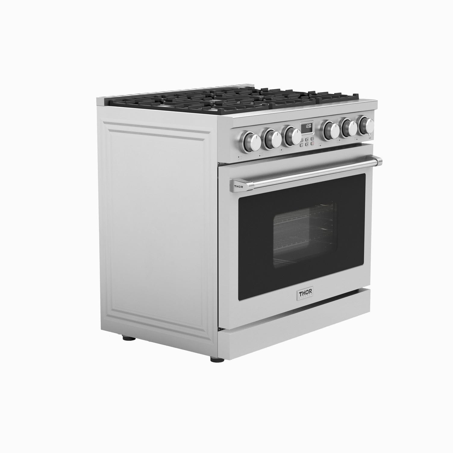 Thor Kitchen 36" Contemporary Professional Propane Gas Range ARG36LP I Luxury Appliances Direct