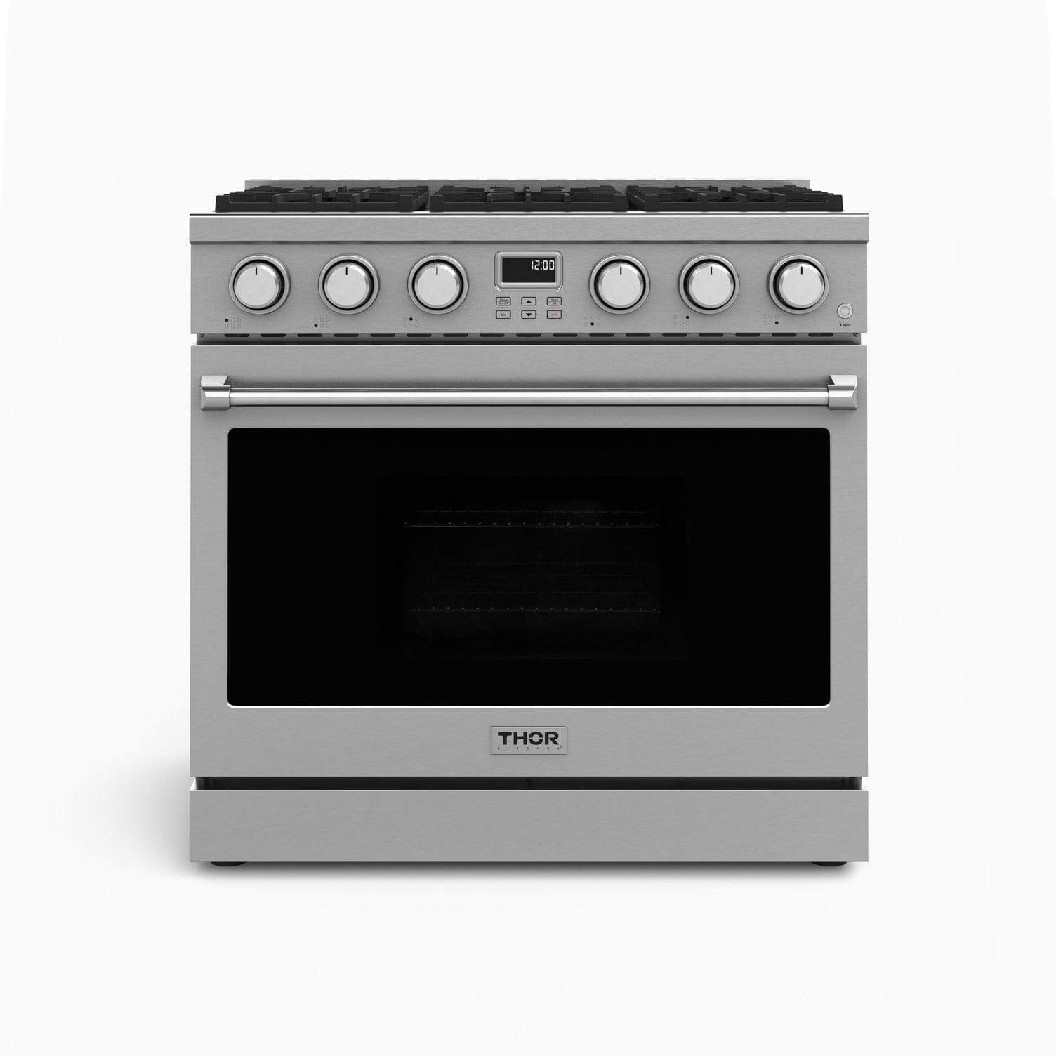 Thor Kitchen 36" Contemporary Professional Propane Gas Range ARG36LP I Luxury Appliances Direct