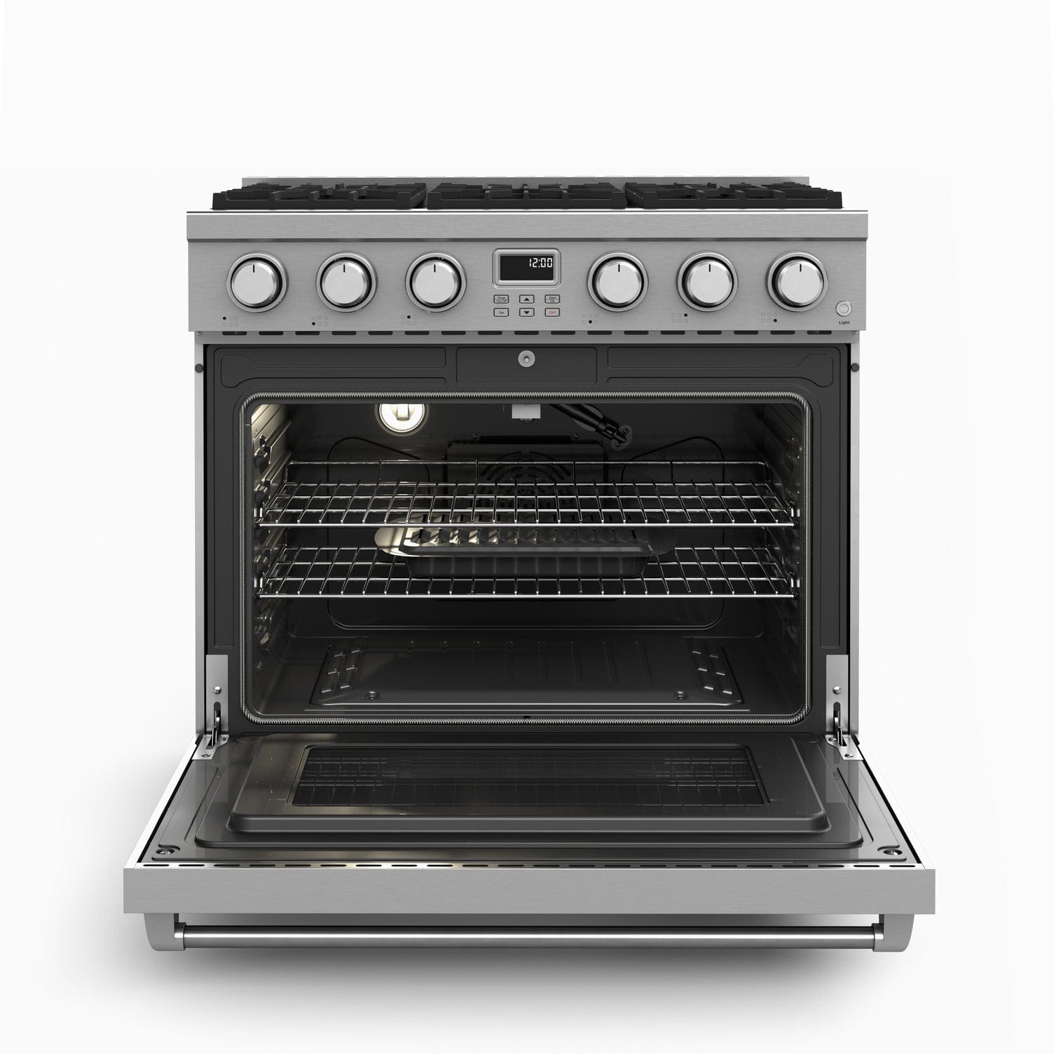 Thor Kitchen 36" Contemporary Professional Propane Gas Range ARG36LP I Luxury Appliances Direct