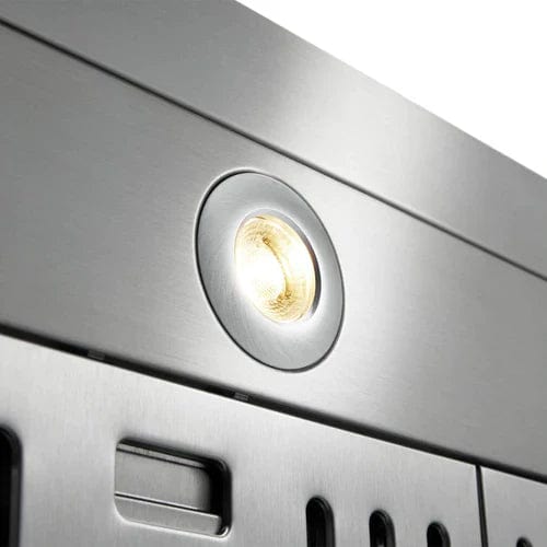 Thor Kitchen 4-Piece Appliance Package - 48-Inch Gas Range, Pro Wall Mount Hood, Refrigerator with Water Dispenser, & Dishwasher in Stainless Steel I Luxury Appliances Direct