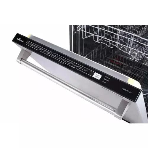 Thor Kitchen 4-Piece Pro Appliance Package - 30-Inch Gas Range, Refrigerator with Water Dispenser, Under Cabinet Hood & Dishwasher in Stainless Steel I Luxury Appliances Direct