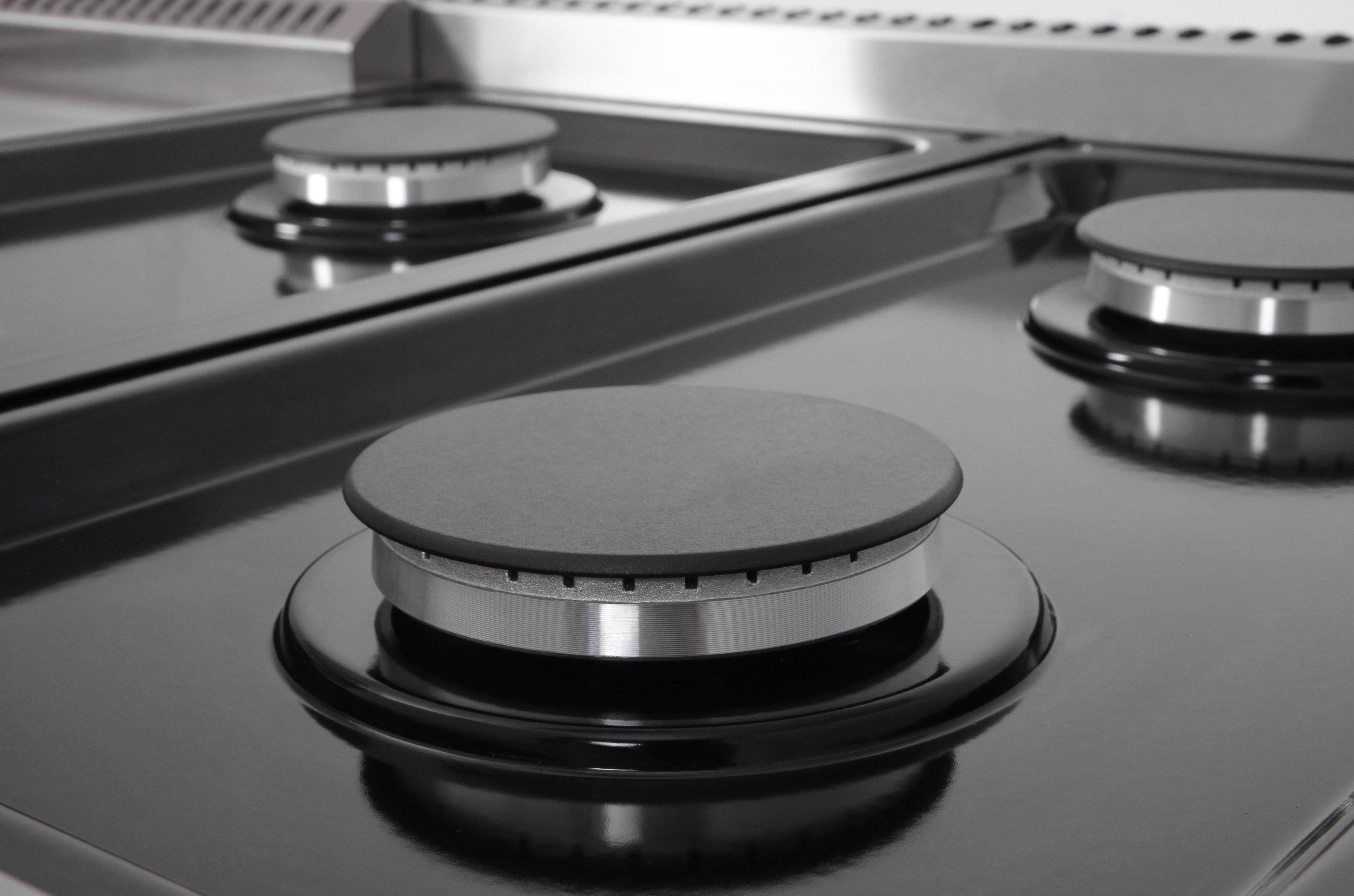 Thor Kitchen 48 in. 6.8 cu. ft. Double Oven Natural Gas Range in Stainless Steel LRG4807U I Luxury Appliances Direct