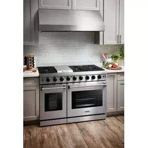 Thor Kitchen 48 in. Propane Gas Range and Range Hood Package I Luxury Appliances Direct