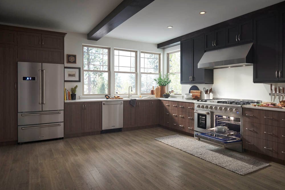 Thor Kitchen 48 Inch Under Cabinet LED Range Hood in Stainless Steel TRH4805 I Luxury Appliances Direct