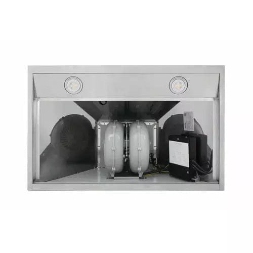 Thor Kitchen 5-Piece Pro Appliance Package - 30-Inch Dual Fuel Range, Refrigerator with Water Dispenser, Wall Mount Hood, Dishwasher, & Wine Cooler in Stainless Steel I Luxury Appliances Direct