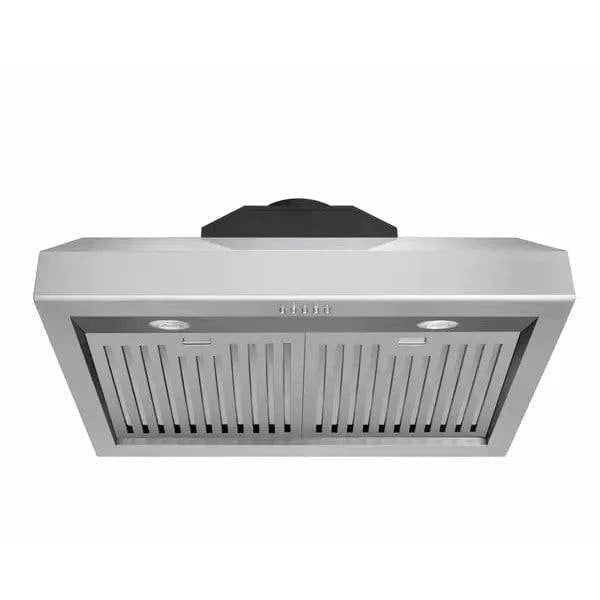 Thor Kitchen 6-Piece Appliance Package - 30-Inch Gas Range, Refrigerator with Water Dispenser, Under Cabinet Hood, Dishwasher, Microwave Drawer, & Wine Cooler in Stainless Steel I Luxury Appliances Direct