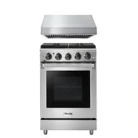Thor Kitchen Appliance Package - 24 in. Gas Range and Range Hood, AP-LRG2401U I Luxury Appliances Direct