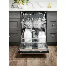 Thor Kitchen Appliance Package - 36 in. Electric Range, Refrigerator with Water and Ice Dispenser, Dishwasher I Luxury Appliances Direct