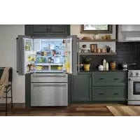 Thor Kitchen Appliance Package - 36 in. Propane Gas Range, Refrigerator with Water and Ice Dispenser, Dishwasher I Luxury Appliances Direct