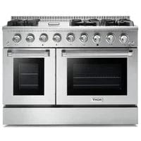 Thor Kitchen Appliance Package - Professional 48 in. Gas Range, Range Hood I Luxury Appliances Direct