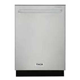 Thor Kitchen Package - 30 In. Gas Range, Refrigerator with Water and Ice Dispenser, Dishwasher I Luxury Appliances Direct