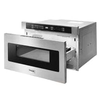 Thor Kitchen Package - 30 In. Propane Gas Range, Microwave Drawer, Refrigerator with Water and Ice Dispenser, Dishwasher I Luxury Appliances Direct