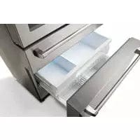 Thor Kitchen Package - 36 In. Propane Gas Range, Refrigerator with Water and Ice Dispenser, Dishwasher I Luxury Appliances Direct