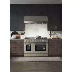 Thor Kitchen Professional 48 in. Propane Gas Range and Range Hood Package I Luxury Appliances Direct