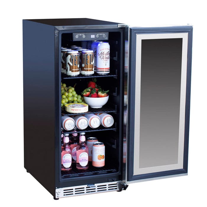 True Flame 15" Outdoor Rated Fridge TF-RFR-15 I Luxury Appliances Direct