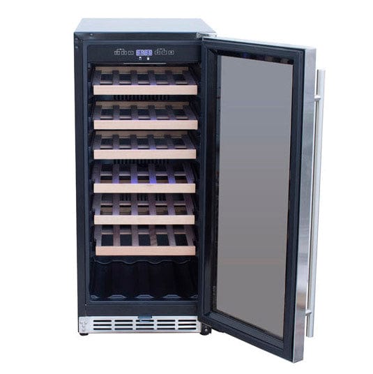 True Flame 15" Outdoor Rated Single Zone Wine Cooler TF-RFR-15W I Luxury Appliances Direct