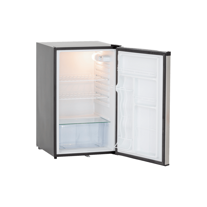 True Flame 21" 4.2C Compact Fridge Opening TF-RFR-21S I Luxury Appliances Direct