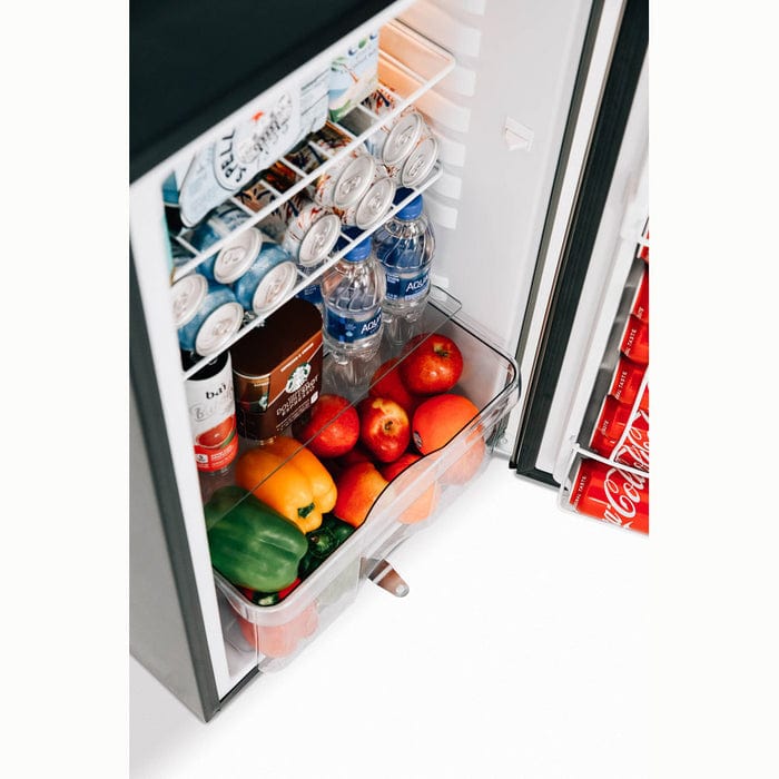 True Flame 21" 4.2C Deluxe Compact Fridge Opening TF-RFR-21D I Luxury Appliances Direct