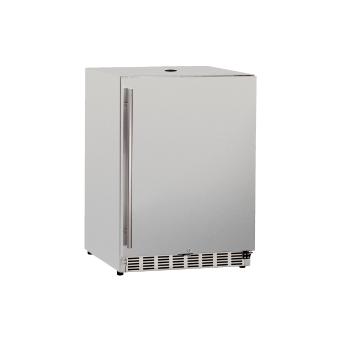 True Flame 24" 6.6C Deluxe Outdoor Rated Kegerator - No Tap TF-RFR-24DK I Luxury Appliances Direct