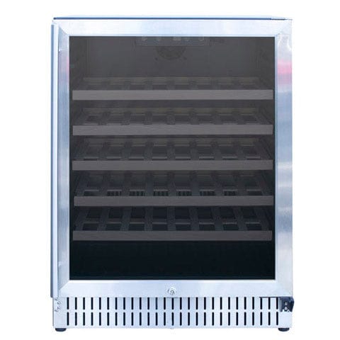 True Flame 24" Outdoor Rated Single Zone Wine Cooler TF-RFR-24W I Luxury Appliances Direct