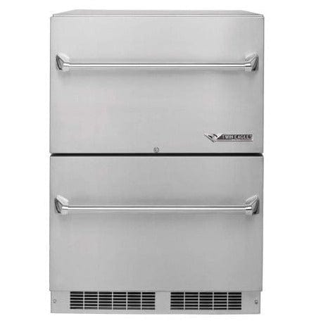 Twin Eagles 24-inch Outdoor Two Door Refrigerator TERD242-G I Luxury Appliances Direct