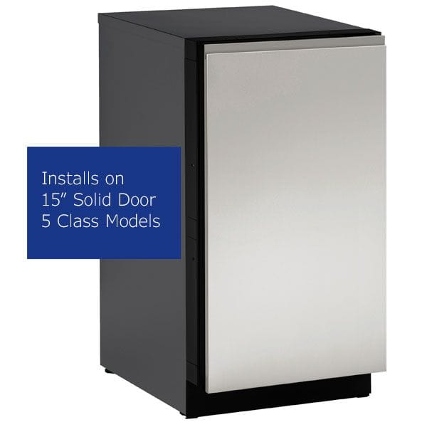 U-Line 15" Stainless Handless Panel Solid - ULASHP15SOLID I Luxury Appliances Direct