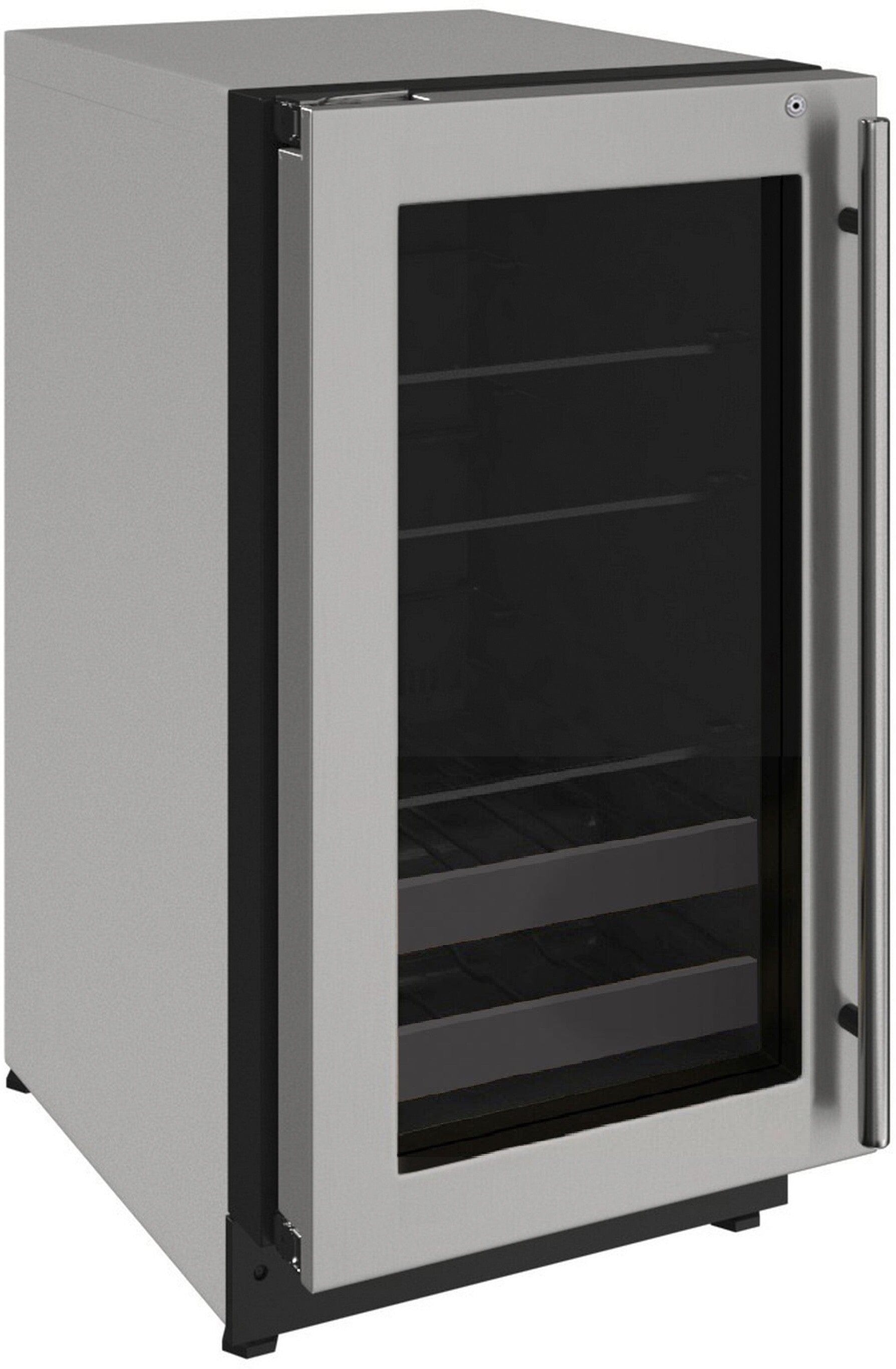 U-Line 18" Left Hinge with Lock Beverage Center U-2218BEVS-15A I Luxury Appliances Direct