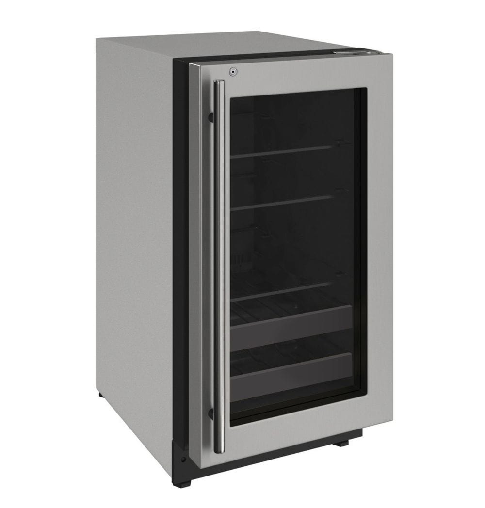 U-Line 18" Right Hinge with Lock Beverage Center U-2218BEVS-13A I Luxury Appliances Direct