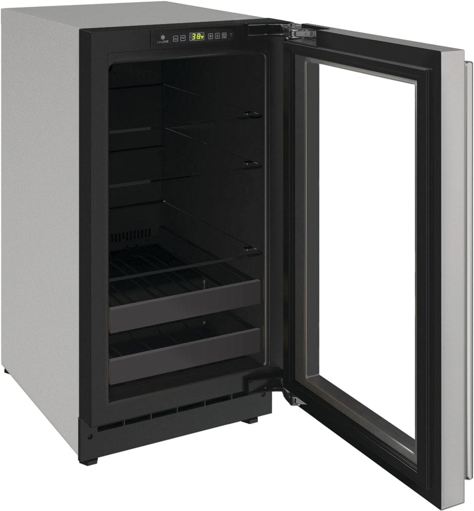 U-Line 18" Right Hinge with Lock Beverage Center U-2218BEVS-13A I Luxury Appliances Direct