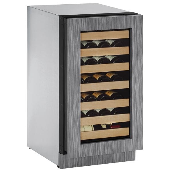 U-Line 2218WC 18" Wine Refrigerator Reversible Hinge Integrated/Stainless Frame I Luxury Appliances Direct
