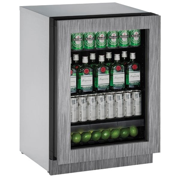 U-Line 2224RGL 24" Refrigerator Reversible Hinge Integrated/Stainless Frame I Luxury Appliances Direct