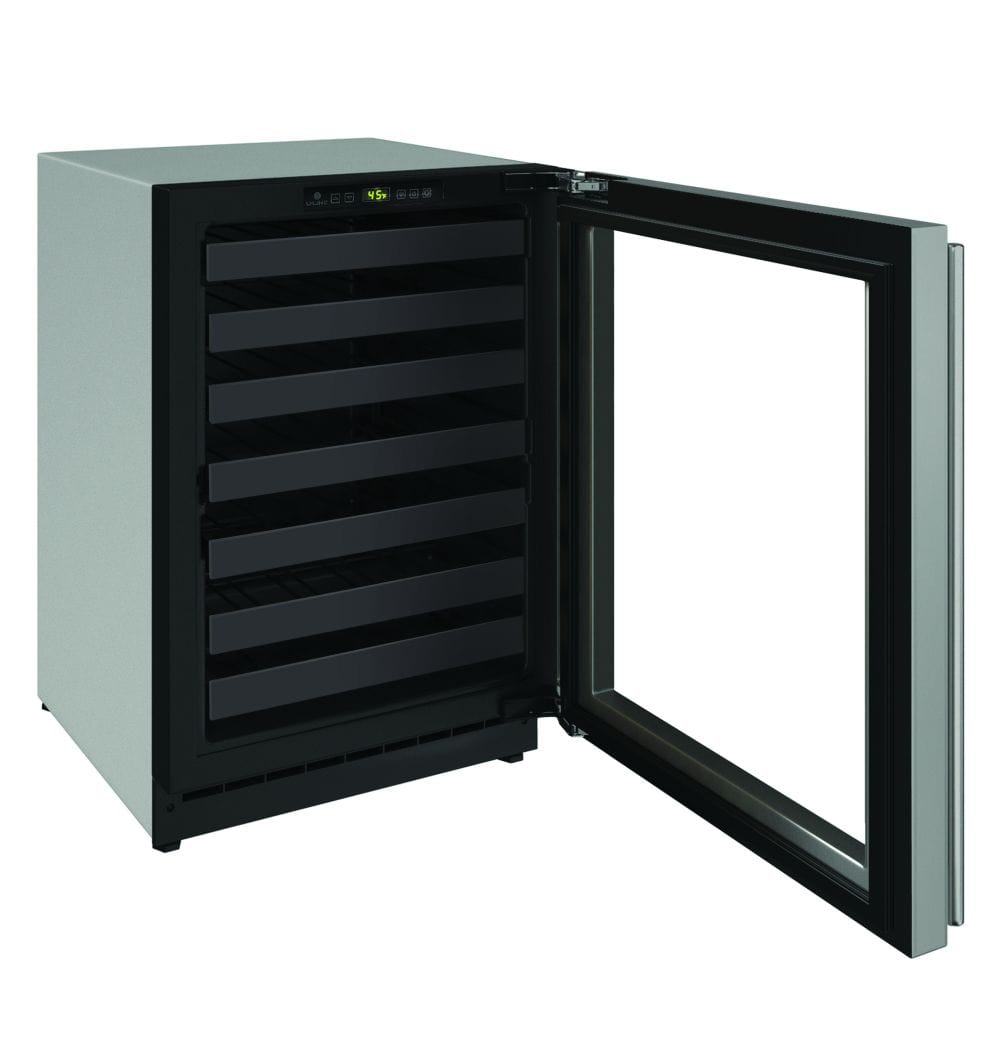 U-Line 2224WC 24" Wine Refrigerator Reversible Hinge I Luxury Appliances Direct