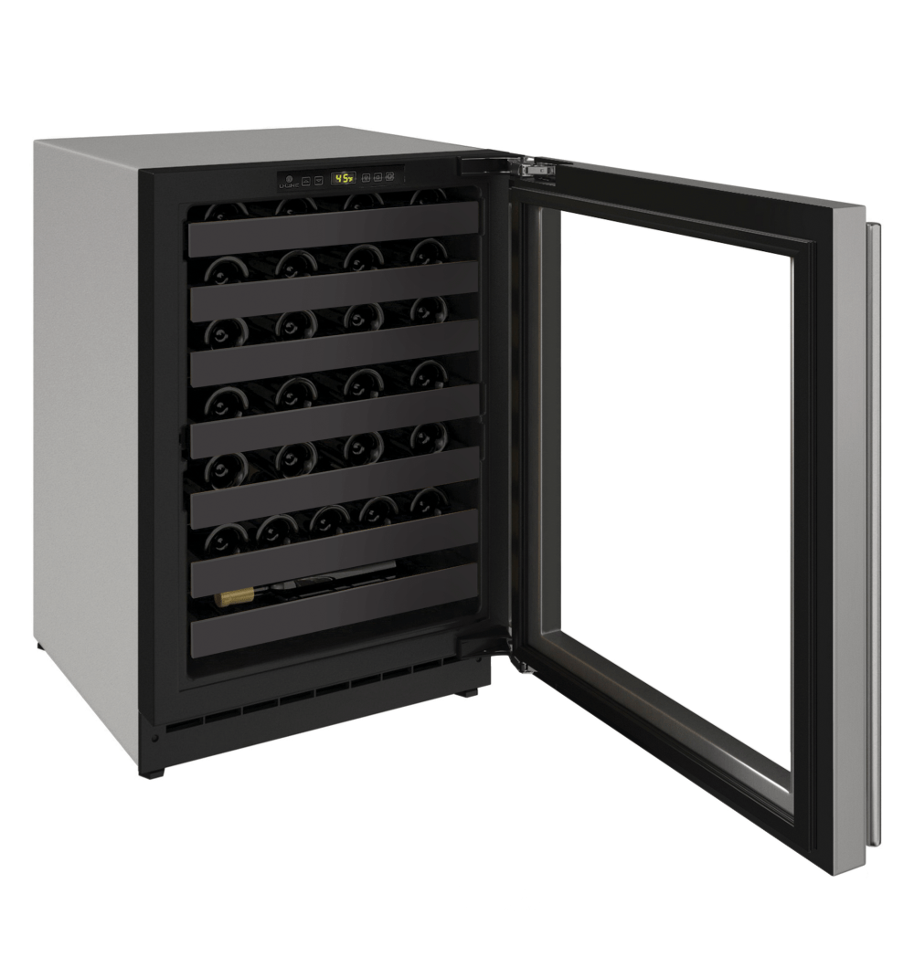 U-Line 2224WC 24" Wine Refrigerator Reversible Hinge I Luxury Appliances Direct