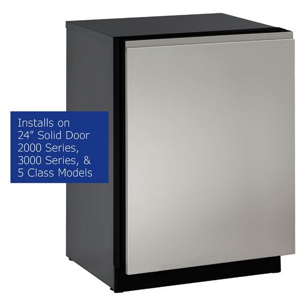 U-Line 24" Stainless Handless Panel Solid - ULASHP24SOLID I Luxury Appliances Direct