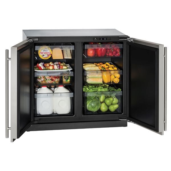 U-Line 3036RR 36" Refrigerator Dual Zone Integrated/Stainless Solid I Luxury Appliances Direct
