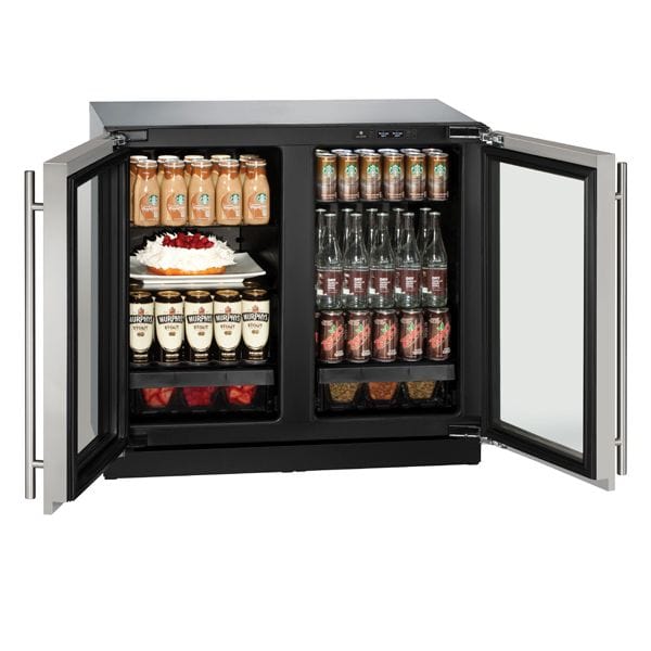 U-Line 3036RRGL 36" Refrigerator Dual Zone Integrated/Stainless Frame I Luxury Appliances Direct