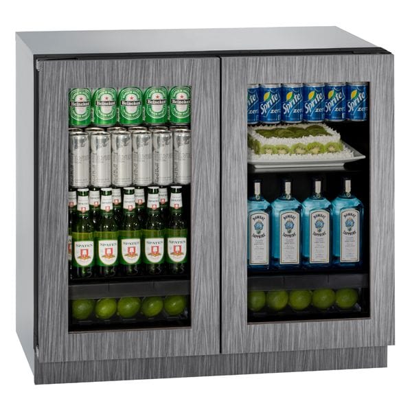 U-Line 3036RRGL 36" Refrigerator Dual Zone Integrated/Stainless Frame I Luxury Appliances Direct