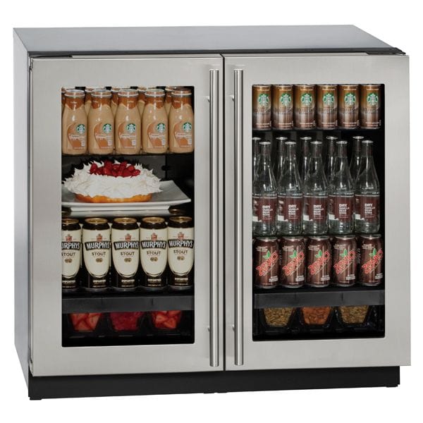 U-Line 3036RRGL 36" Refrigerator Dual Zone Integrated/Stainless Frame I Luxury Appliances Direct