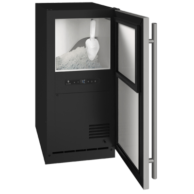 U-Line ANB115 / ANP115 15" Reversible Hinge Nugget Ice Machine I Luxury Appliances Direct