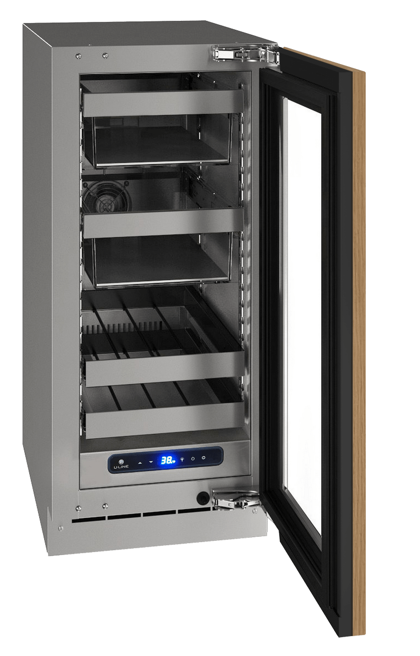 U-Line HBV515 15" Beverage Center Reversible Hinge Integrated Frame I Luxury Appliances Direct
