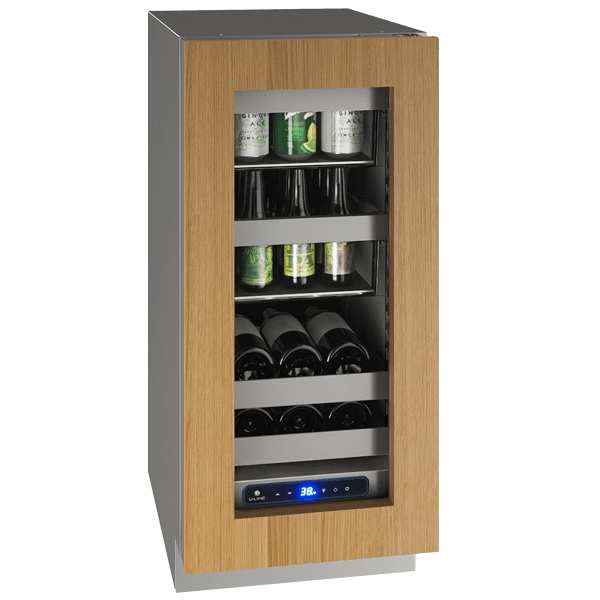 U-Line HBV515 15" Beverage Center Reversible Hinge Integrated Frame I Luxury Appliances Direct