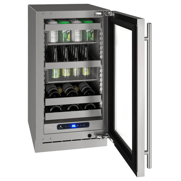 U-Line HBV518 18" Beverage Center Reversible Hinge Integrated Frame I Luxury Appliances Direct