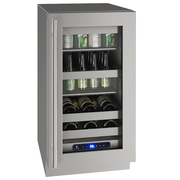 U-Line HBV518 18" Beverage Center Reversible Hinge Integrated Frame I Luxury Appliances Direct