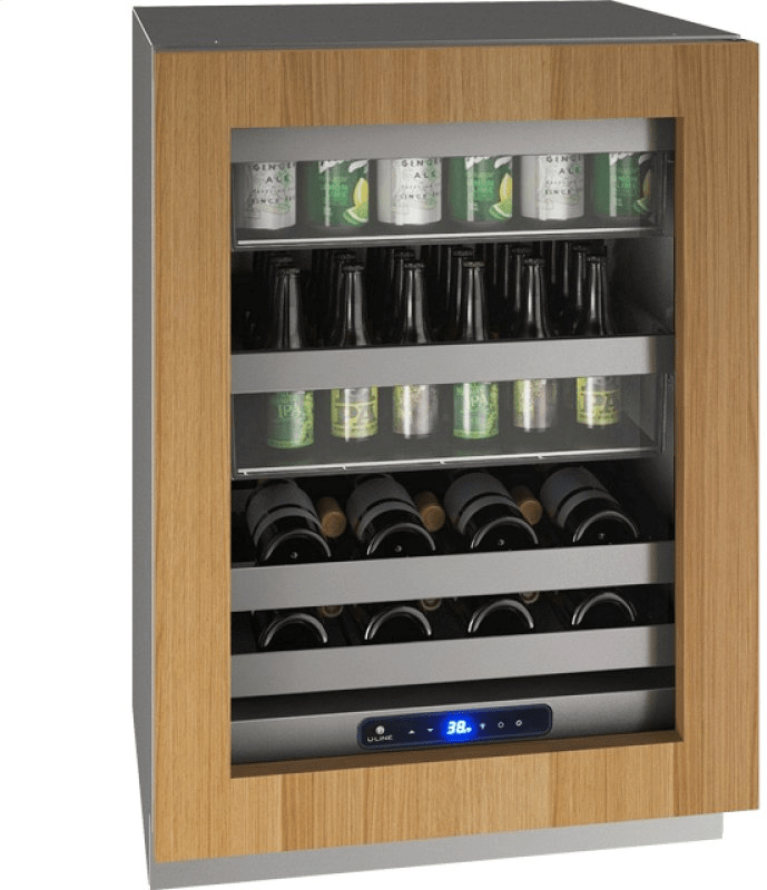 U-Line HBV524 24" Beverage Center Reversible Hinge Integrated Frame I Luxury Appliances Direct