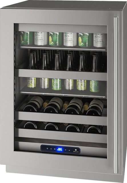 U-Line HBV524 24" Beverage Center Reversible Hinge Integrated Frame I Luxury Appliances Direct